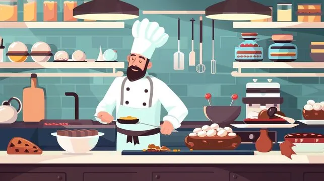 Fork & Flame chef preparing food